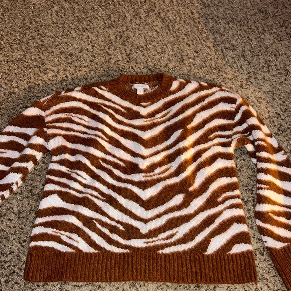 Zebra Print Sweater